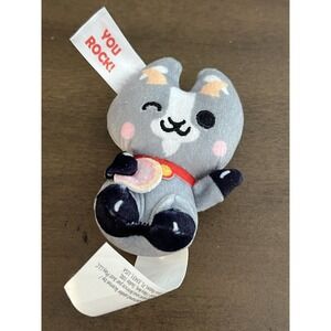 Super Happy Fortune World Series 3 Mini Plush, Catshimi, "You‎ Rock"